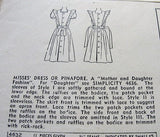 1940s CUTE Ruffled Pinafore APRON or Sundress Pattern Simplicity 4632 Farmhouse Dress ORIGINAL Vintage Sewing Pattern Bust 34 Factory Folded