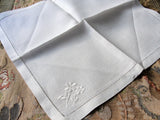 BEAUTIFUL Vintage 1920s Luxurious Linen Napkins Set,Fine Linen,Luncheon or Dinner Napkins,Tea Time Napkins,Farmhouse,French Cottage Linens