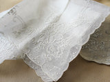 GORGEOUS Appenzell WEDDING Hanky Needle lace Inserts Handkerchief Bridal Hankie Stunning Raised Embroidery,for Collector or Bridal Heirloom