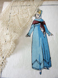 BEAUTIFUL Antique French Lace,Intricate Spider Web Pattern,Cotton Trim,Dolls,Christening Gowns,Bridal Heirloom Sewing,Collectible Lace Laces