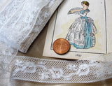 BEAUTIFUL Antique French Lace,Cotton Lace Trim,Lovely Intricate Pattern,Dolls,Christening Gowns,Bridal Lace,Heirloom Sewing,Collectible Lace