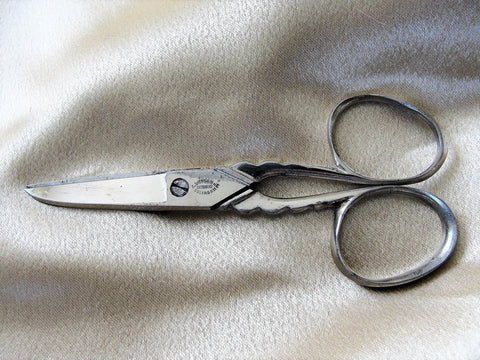 ANTIQUE Embroidery Needlework Scissors, Elegant Design,Made In Germany,For Fine Crafts, Collectible Needlework Tools,Vintage Sewing Tools