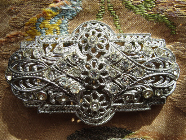 Brass Filigree Brooch 1920s – The French Antique Store