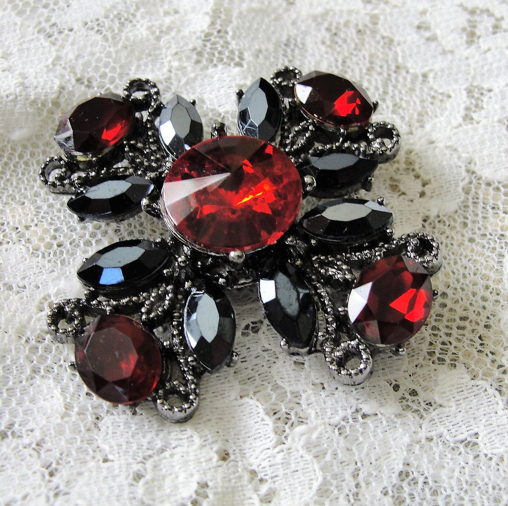 Black deals brooch pin