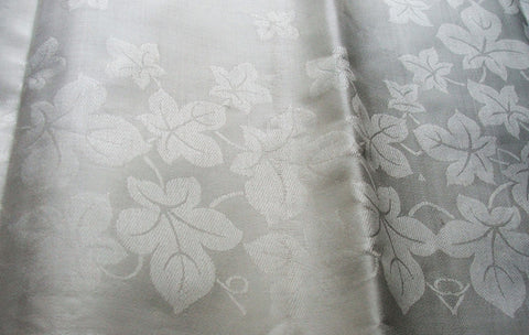 VINTAGE Irish Linen Tablecloth 54 by 54 inch Damask Maple Leafs Pattern,Luxury Linen Never Used,Wedding Gift,Collectible Vintage Linens