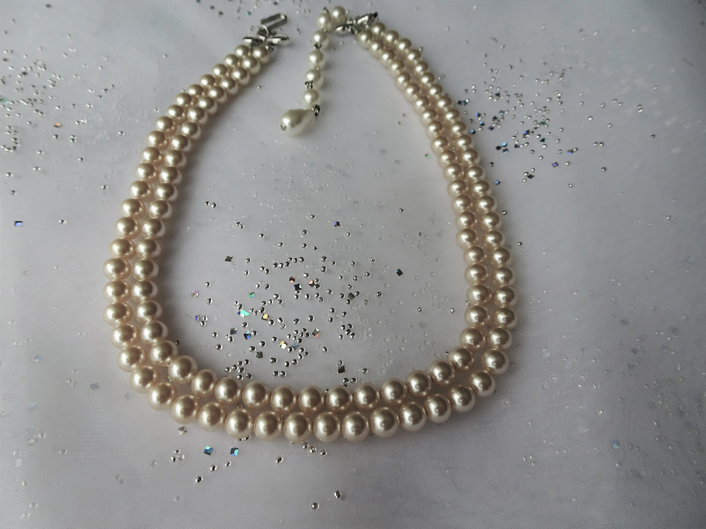 Lucky Pearls + Gold Beaded Necklace – Mickey's Girl