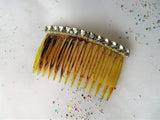 LOVELY 1950s Hair Comb,Lovely Sparkling Glass Rhinestones,Evening Hair Comb,Bridal Wedding Hair Decoration,Hair Accessory,Collectible Combs