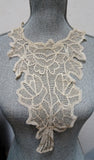 LOVELY Victorian French Lace High Neck Collar,Hand Made Creamy White Lace,Victorian Edwardian Lace,Antique Bridal Lace,Collectible Lace