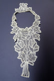 LOVELY Victorian French Lace High Neck Collar,Hand Made Creamy White Lace,Victorian Edwardian Lace,Antique Bridal Lace,Collectible Lace