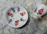 LOVELY Vintage PARAGON Teacup and Saucer,Sweet Pea Flowers Pattern,English Bone China,Colorful Set,Cup and Saucer, Collectible Teacups