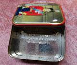 ROYALTY British Litho Tin Box,Royal Souvenir Young Queen Elizabeth II,The Crown, Sharp and sons Tin,Collectible Vintage Royal Tins