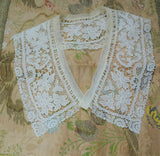 ANTIQUE French Lace Collar,Mixed French Lace,Flapper Gatsby Bridal Laces,Vintage Clothing,Collectible Lace