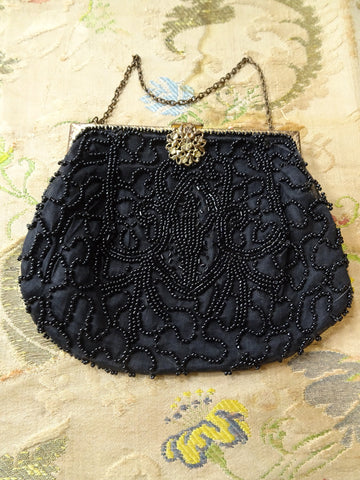 LOVELY 1920s Small Art Deco Beaded Bag, Beautiful Hand Beading, Perfec – A  Vintage shop