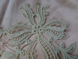 BEAUTIFUL Large Lace Applique,Victorian Edwardian Fashions,Antique Lace,Wedding Gown,Decorative Lace,Embellishment Lace,Collectible Lace