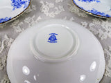 ANTIQUE English Blue and White Saucers,Small Plates,Tea Party,Wedding China,Cottage Chic,Vintage China,Blue Transferware,Replacement China