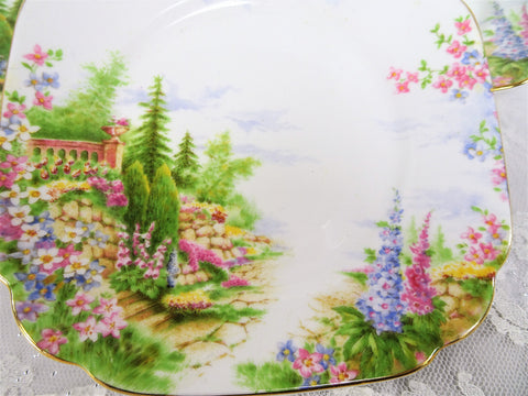 LOVELY Vintage Kentish Rockery Plates,Royal Albert English Bone China,6 " Tea Luncheon Plates,Decorative Plates,Collectible Bone China