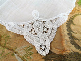 BEAUTIFUL Vintage Lace Hanky Bridal Hankie,Wedding HANDKERCHIEF, Special Hankie,Belgium Lace Insert, Collectible Vintage Hankies