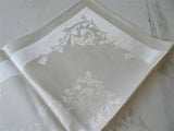 VINTAGE Irish Damask Linen Napkins,Elegant Pattern Set,Wedding Gift,Housewarming Gift, Elegant Dining,Collectible Vintage Table Linens
