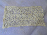 BEAUTIFUL Victorian Lace Insert For Blouse or Dress,Lovely Lace Panel,Fine Heirloom Sewing,Collectible Vintage Lace