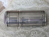 LOVELY Antique French Silver Container, Vanity Item, Message Container, Silver Box,Collectible Silver