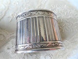 LOVELY Antique French Silver Container, Vanity Item, Message Container, Silver Box,Collectible Silver