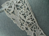 ANTIQUE French Lace Collar,OpenWork, Embroidery,Downton Abbey Great Gatsby Flapper Bridal Lace,Collectible Lace