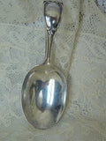 SWEET Vintage BIRKS Sterling Silver Baby Spoon, Curved Handle Loop Baby Spoon, No Monogram, Perfect Baby Gift