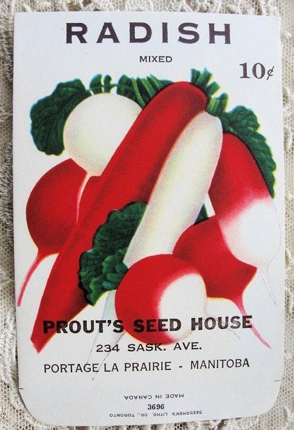 ANTIQUE Seed Packet Colorful Vegetables Suitable To Frame French Cottage, Farmhouse Decor Scrapbooking Crafts Weddings,Gift For Gardener