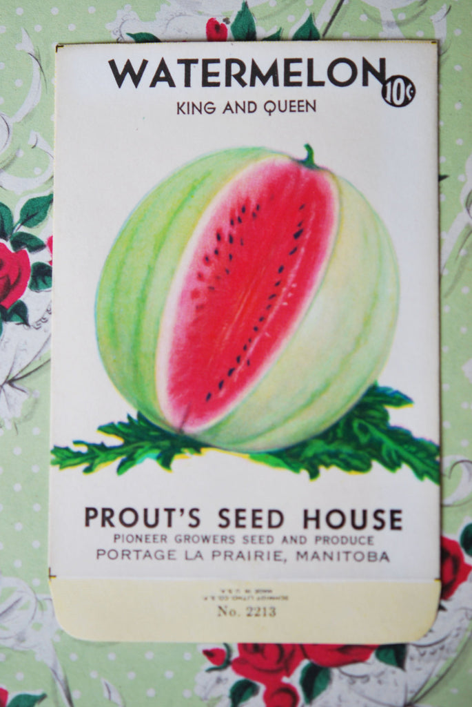 1930s Watermelon Seed Packet