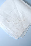 1930s Vintage Madeira White Linen Wedding Bridal Hanky Beautiful Hand Embroidery
