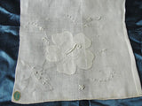 Lovely Vintage Madeira Embroidered Applique Hankie BRIDAL WEDDING HANDKERCHIEF Exquisite HandWork Special Bridal Hanky Marghab Something Old
