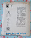 VOGUE Paris Original 1233 UNGARO Dress Blouse Wide Pants Retro 70s Vintage Sewing Pattern