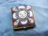 FANTASTIC Antique Micromosaic Small Hinged Box,Lidded Box,Incredible Workmanship,Highly Decorative Small Box,Collectible Antique Boxes