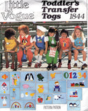 CUTE Little Vogue Sewing Pattern 1844 Toddlers Boy or Girls Jumper, Jumpsuit, Bloomers, Blouse, Shirt and Transfer UNCUT Size 2 Vintage Sewing Pattern