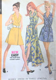 1970s CHIC Mod WRAP Dress Pattern McCALLS 2382 Mini, Regular and MAXI Dress Perfect CruiseWear Bust 32 Vintage Sewing Pattern UNCUT