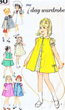 CUTE 60s Toddler Little Girls Dress Pattern SIMPLICITY 5380 Dress and Sleeveless Coat Sweet Style Size 6X Childrens Vintage Sewing Pattern UNCUT