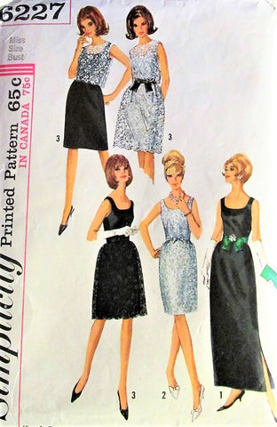 60s MOD Dress Pattern McCALLS 2226 Seam Interest A Line Dress with