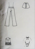1970s RETRO CUTE Hip Hugger Bell Bottom Pants, Flared Shorts, Midriff Top and Halter Top Pattern SIMPLICITY 9409 Bust 32 Vintage Sewing Pattern