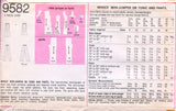 Retro 70s MOD Mini Jumper Tunic Pants Pattern SIMPLICITY 9582