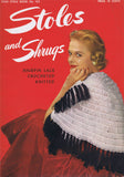 1950s Beautiful STAR Stole Book No. 103 STOLES and SHRUGS Hairpin Lace Crocheted Knitted High Fashion Patterns