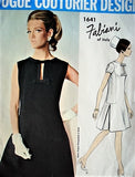 60s FABULOUS Mod FABIANI Cocktail Party Evening Dress Pattern VOGUE Couturier Design 1641 Bust 31 Vintage Sewing Pattern