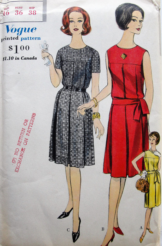 MOMSPatterns Vintage Sewing Patterns - Vogue 7227 Vintage 60's Sewing  Pattern Mod Cocktail Party Dress Elegant Hostess Maxi Gown Fit & Flared  MARIBOU FEATHER TRIM Size 18